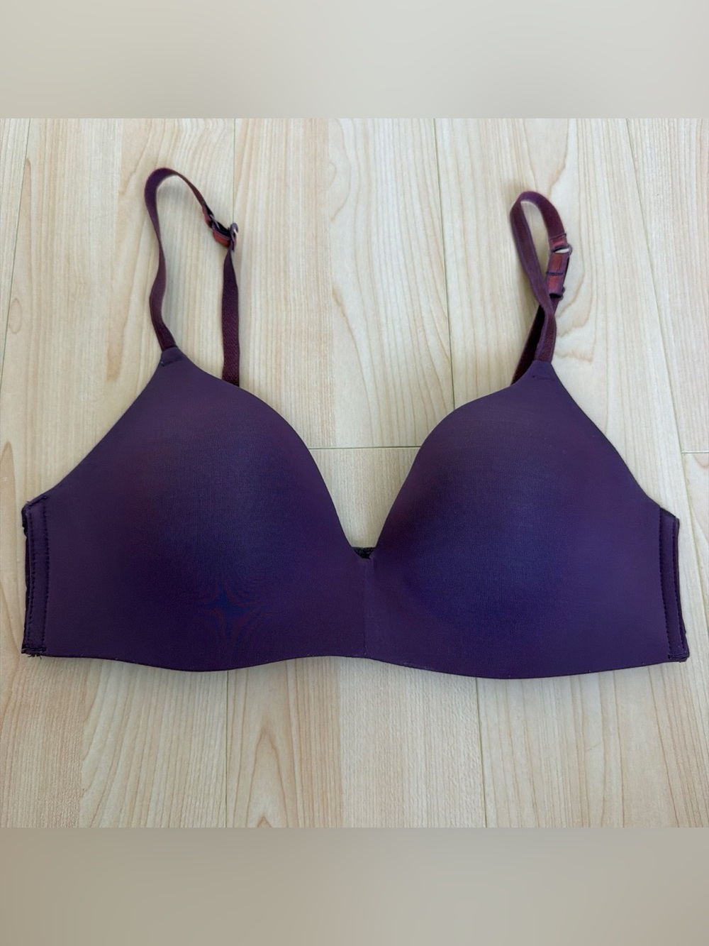 Auden Smooth Molded T-Shirt Bra in Plum